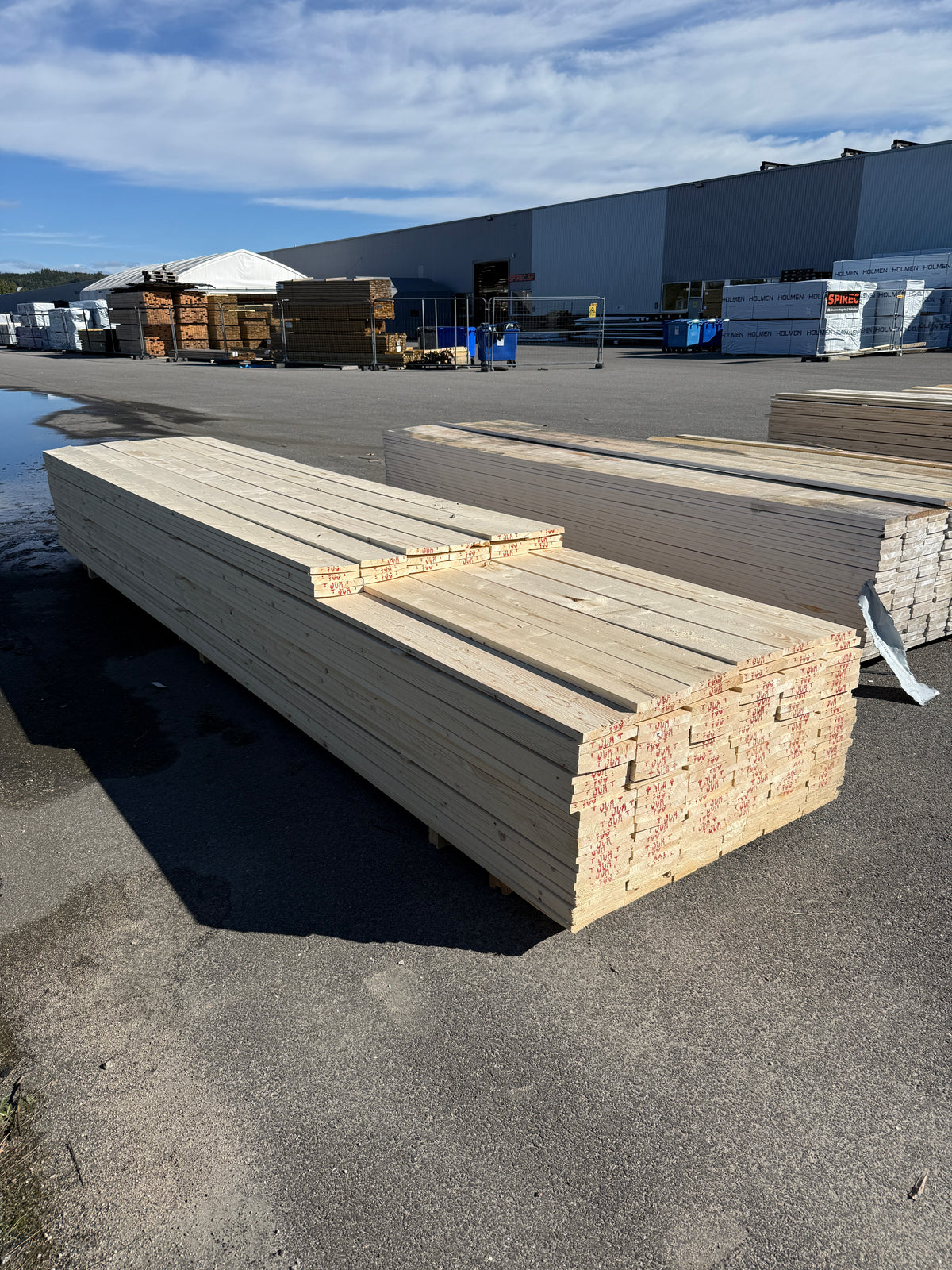 Paket Finsågade Brädor 22x170mm 3,60–4,80m 156st (Andra Sortering)
