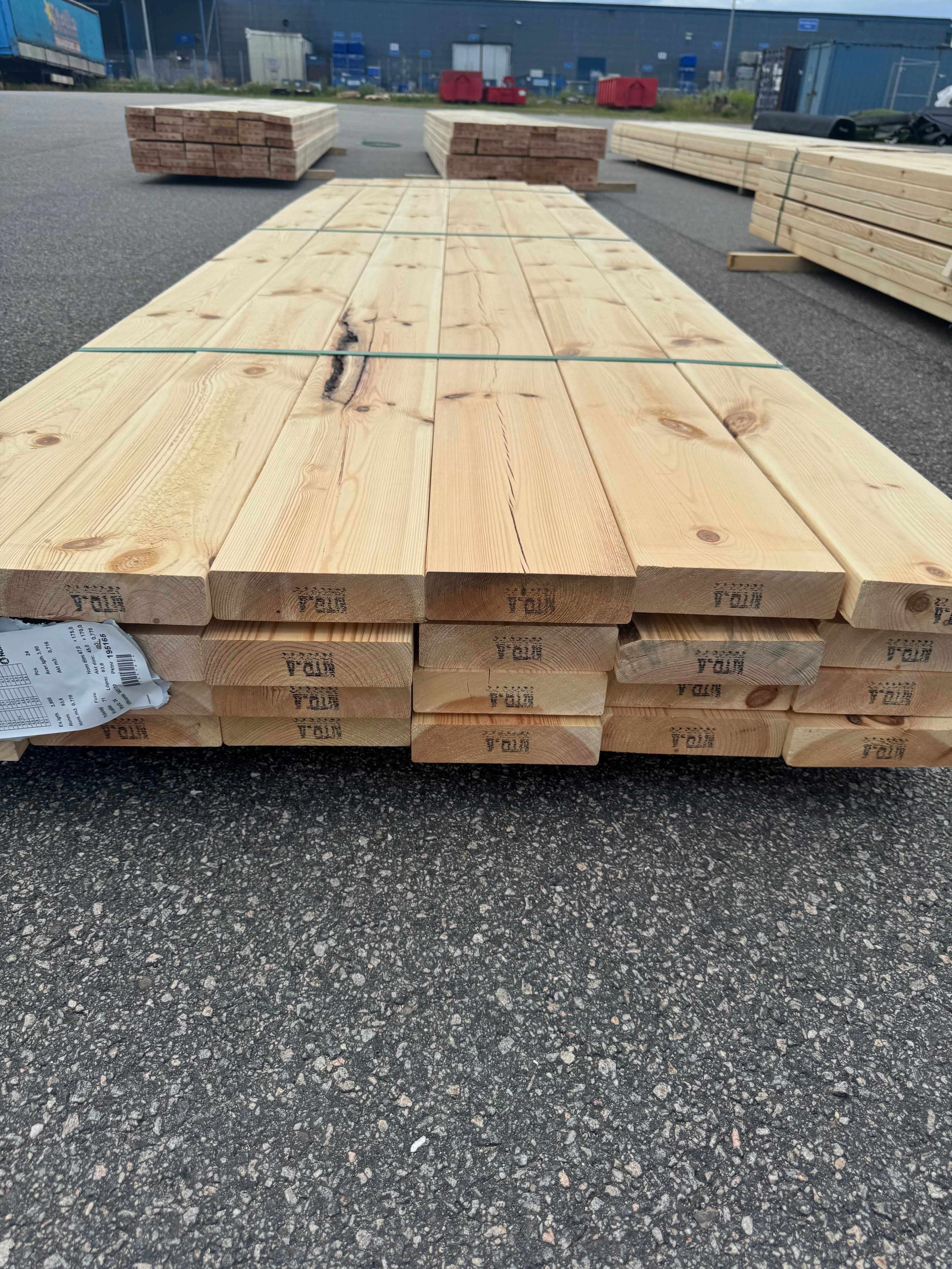 Paket Reglar 45x170 – 24 st (3,90 m, furu)