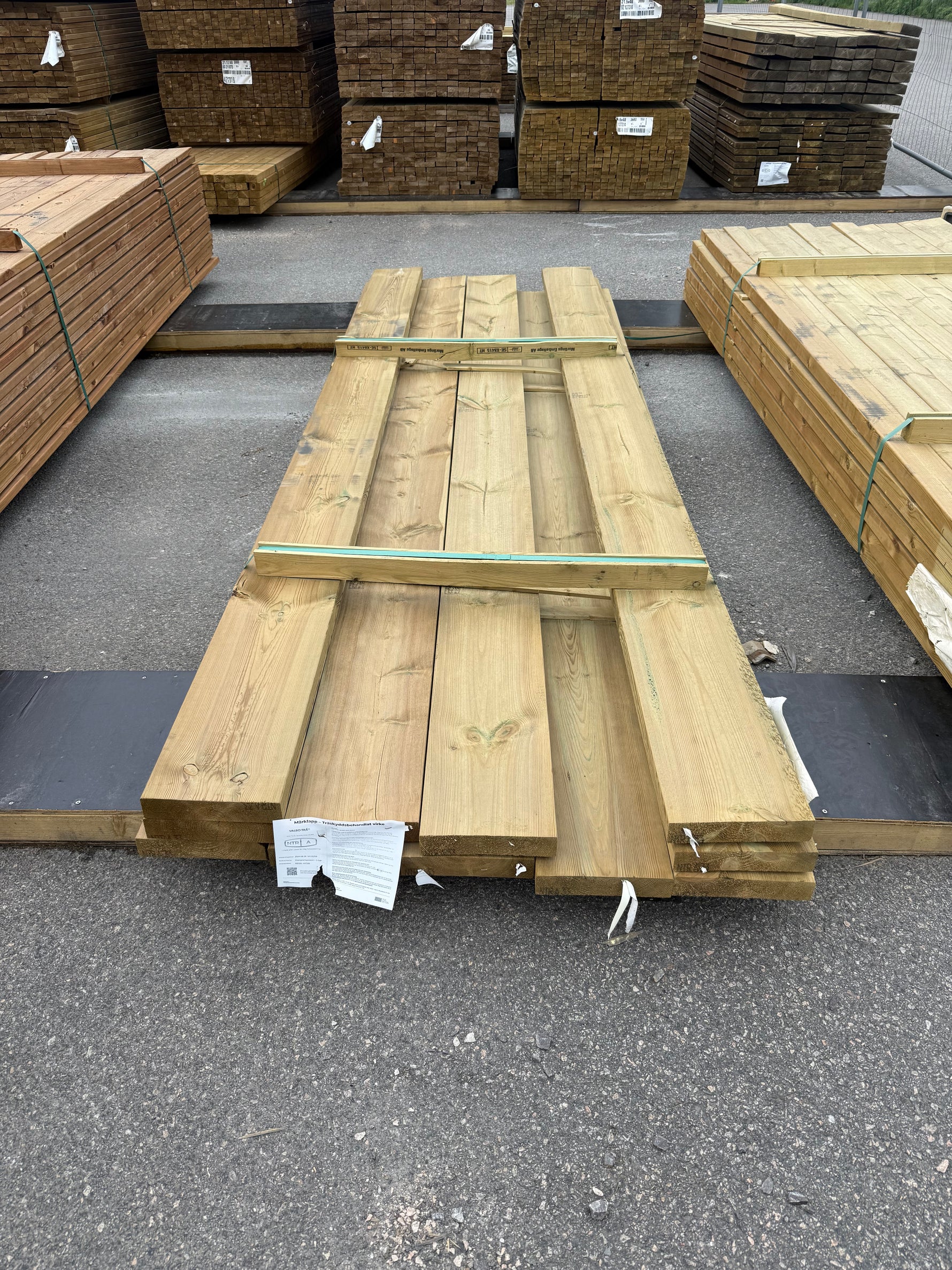 Paket Tryckimpregnerade Reglar 45x220mm 3.30m 11st (NTR A)