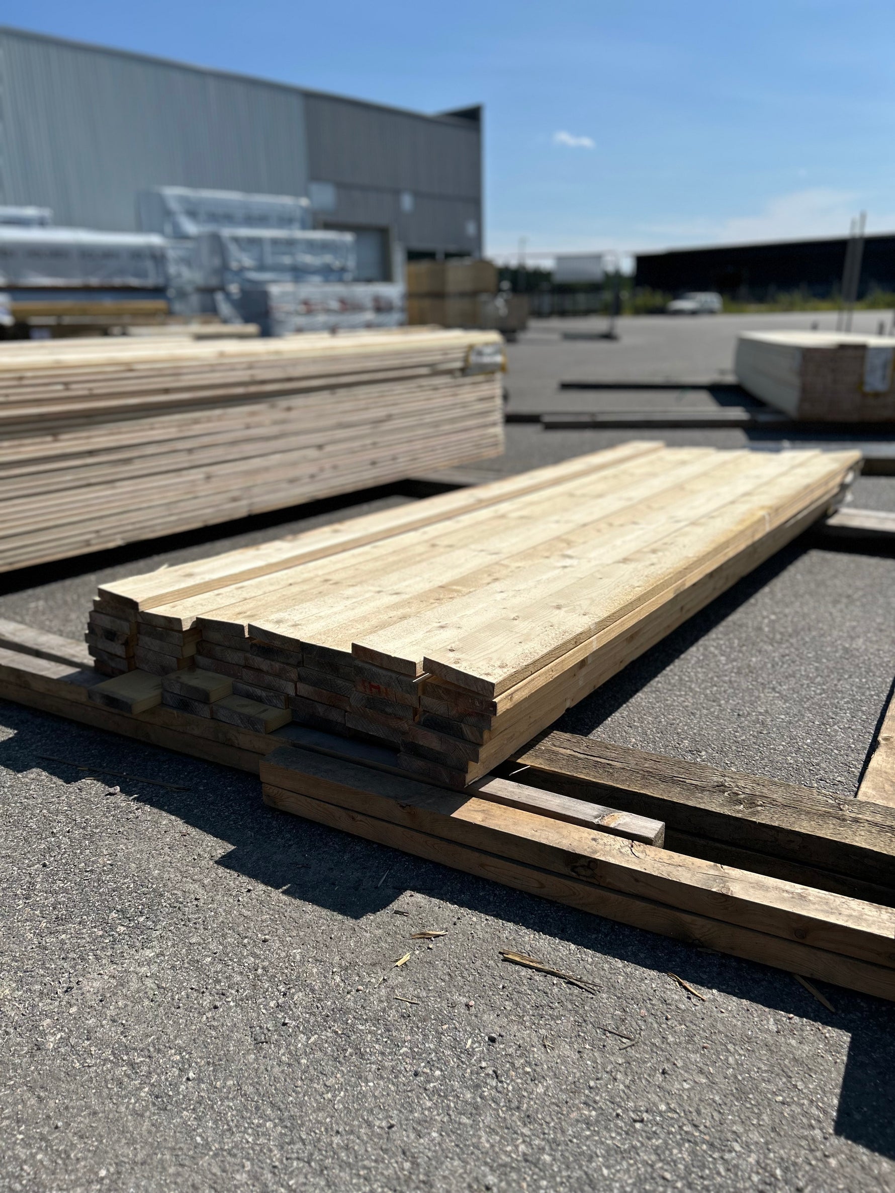 Paket Finsågade Brädor 22x145mm 2.70m 45st Väderbitet