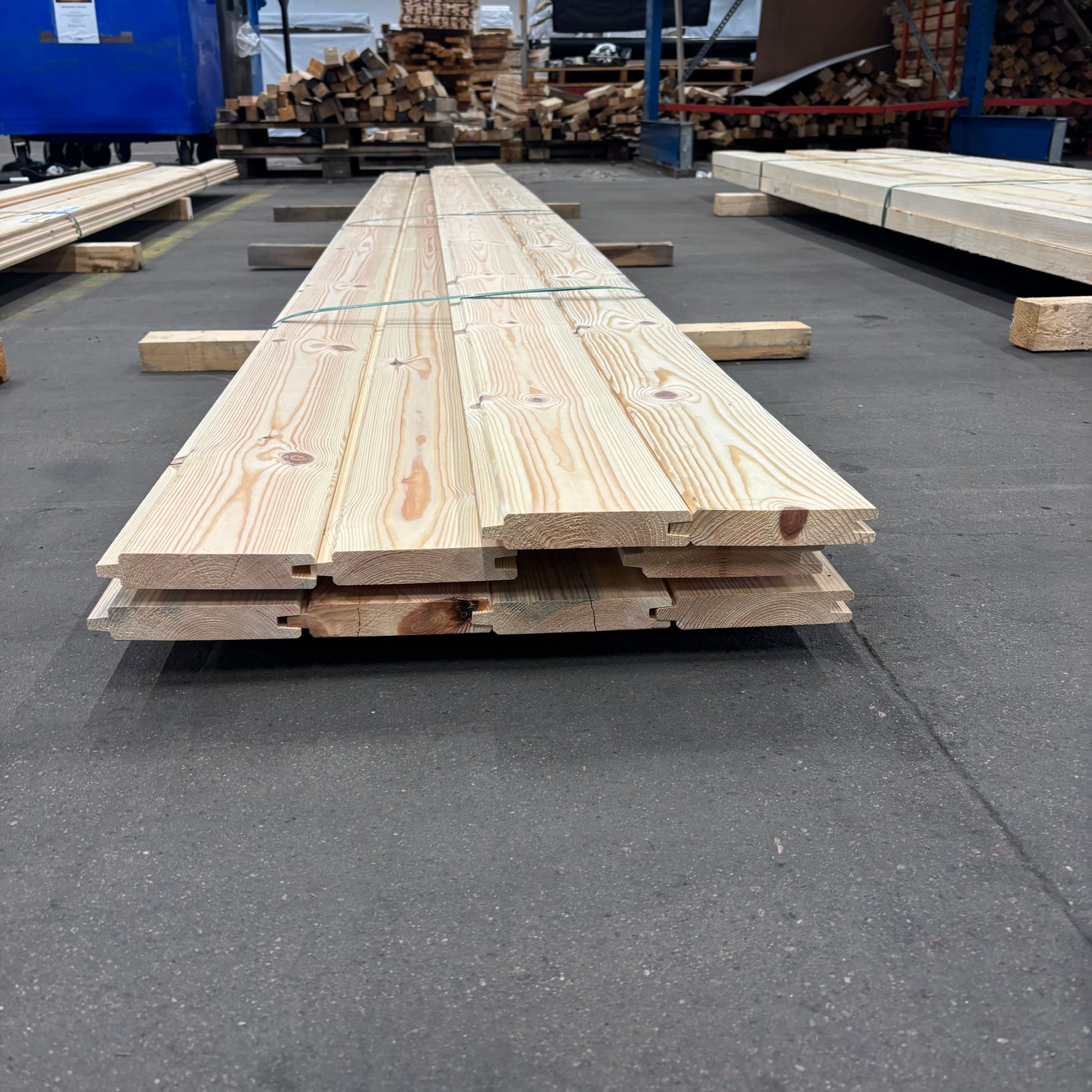 Spontad Panel 27x145mm 4,20m 10st Furu B-sortering