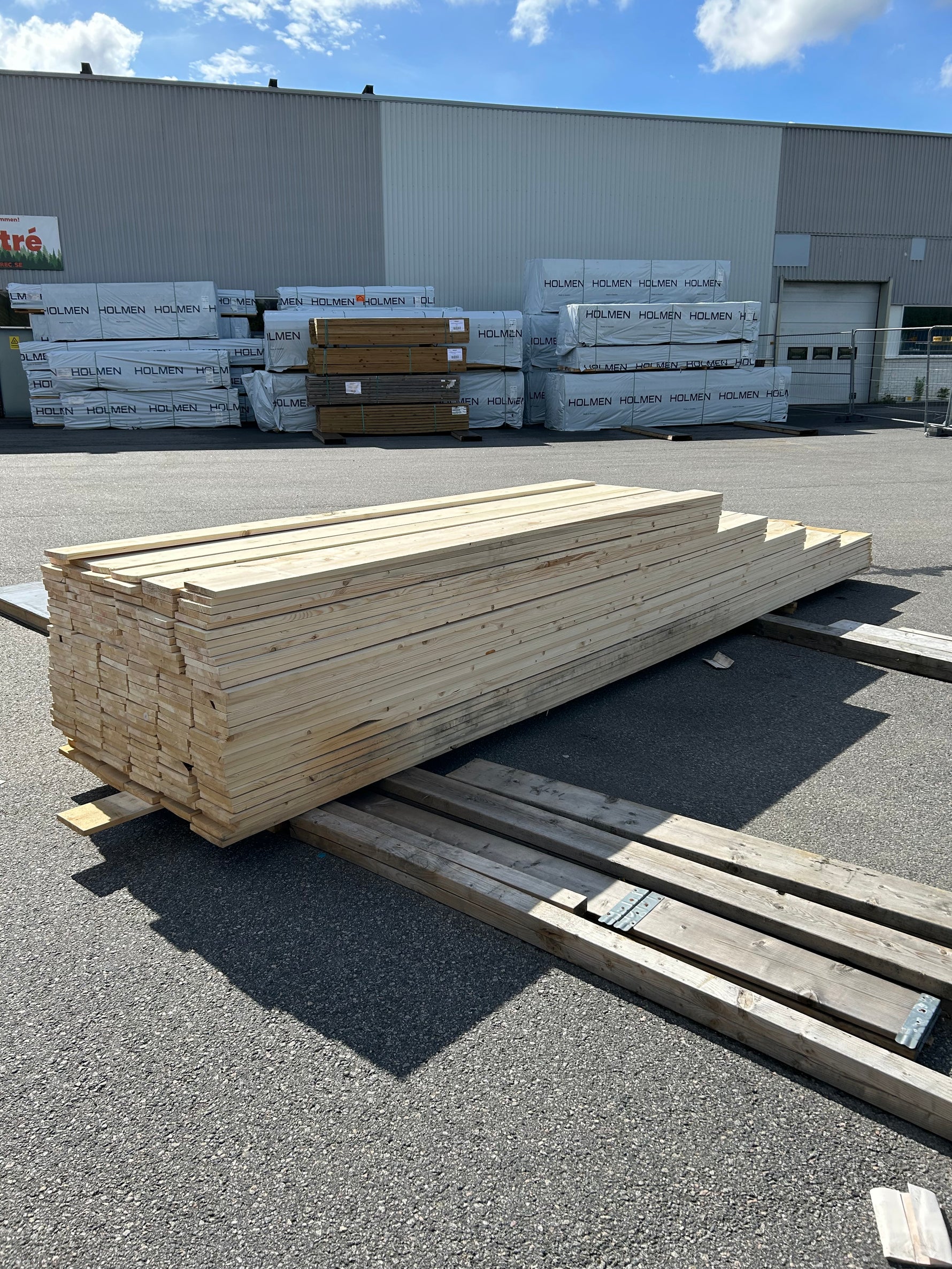 Paket Finsågade Brädor 22x170mm, 200st 3,00–5,40m (Andra sortering)