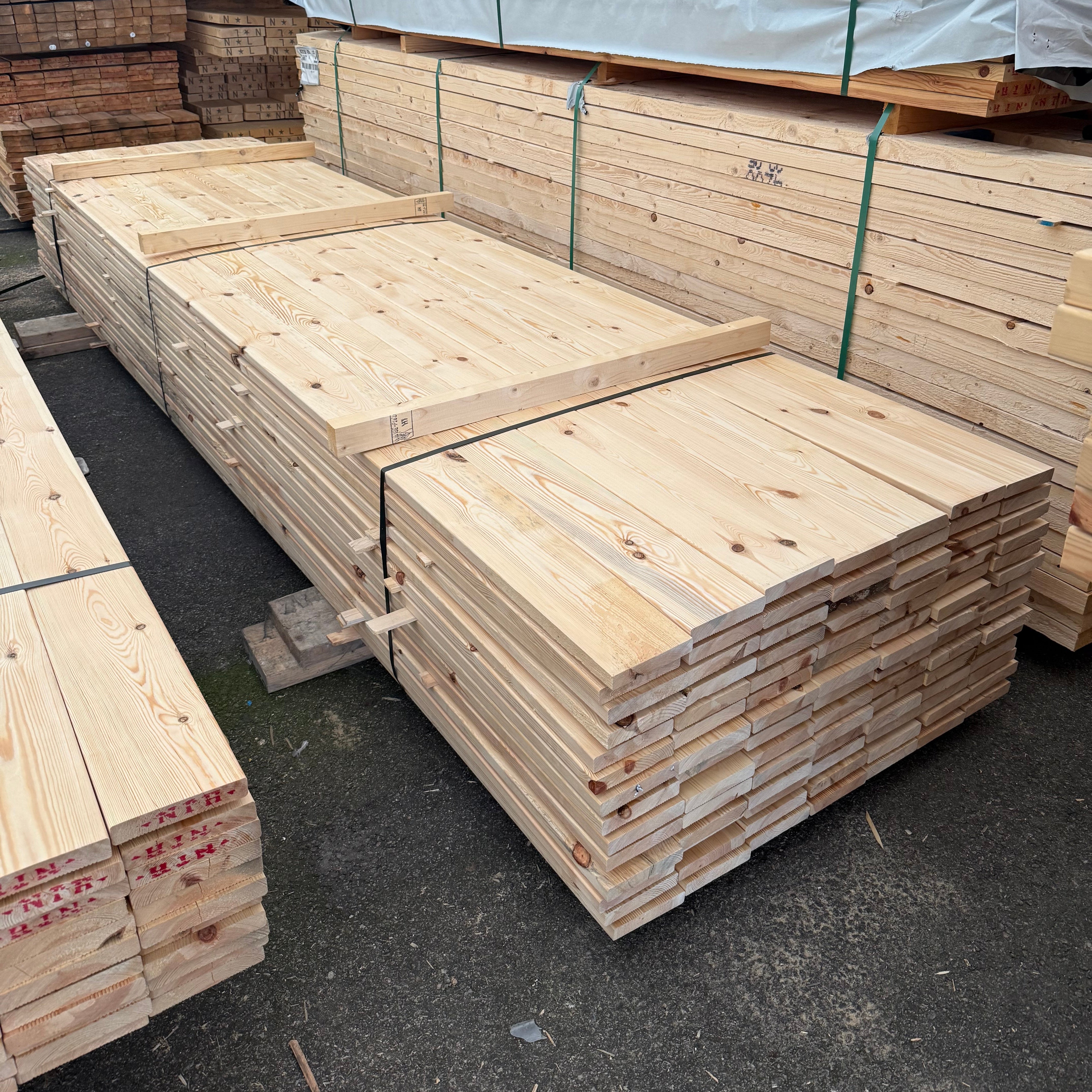 Paket Rillad Trall 34x145mm 98st 4.20m (Obehandlad) Fuktskadad