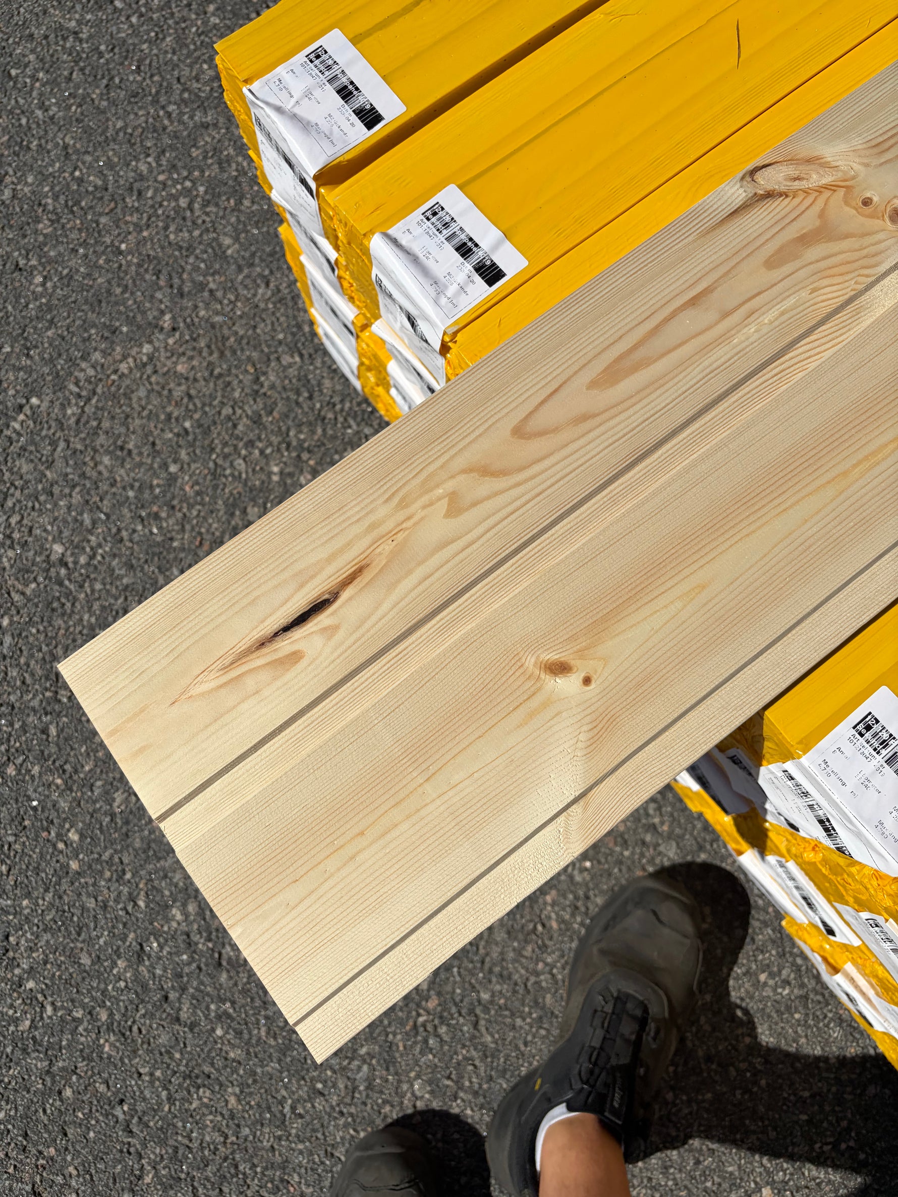 Parti Spårpanel 12x120mm Furu, 133kvm 4.13–4.78m (Sekunda)