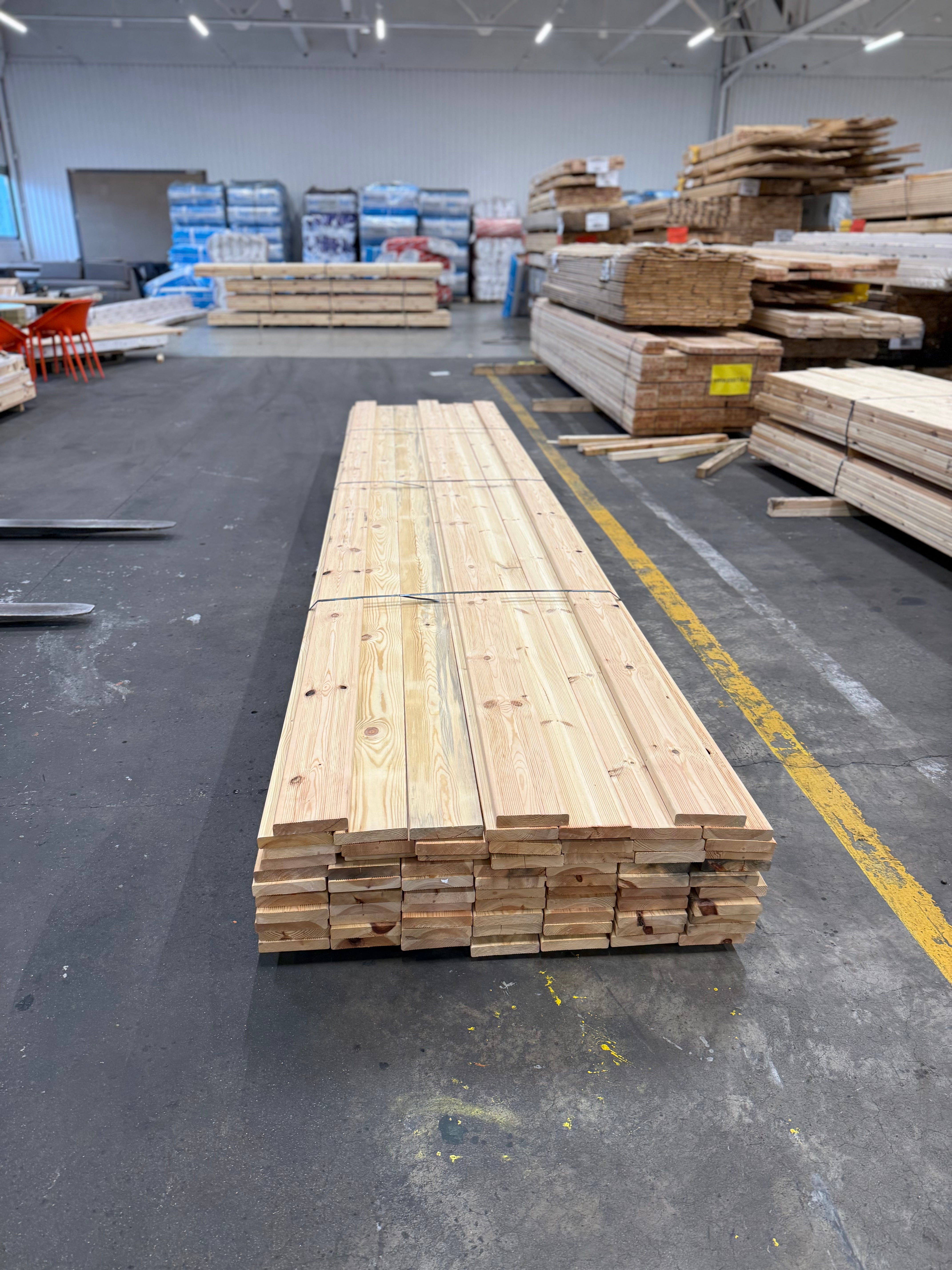 Paket Rillade Brädor 27x145mm 5.10- 73st (Furu) B- sortering