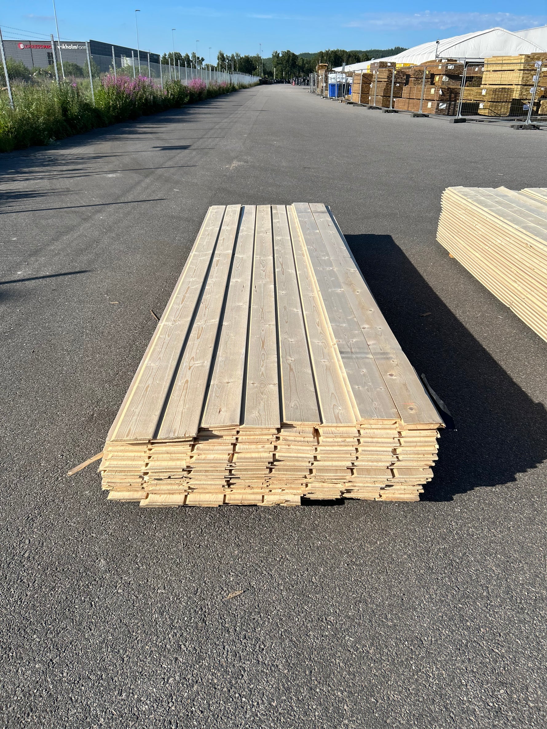 Paket Ytterpanel Enkelfas Fals Ändspont 22x145mm, 106st 3.60m