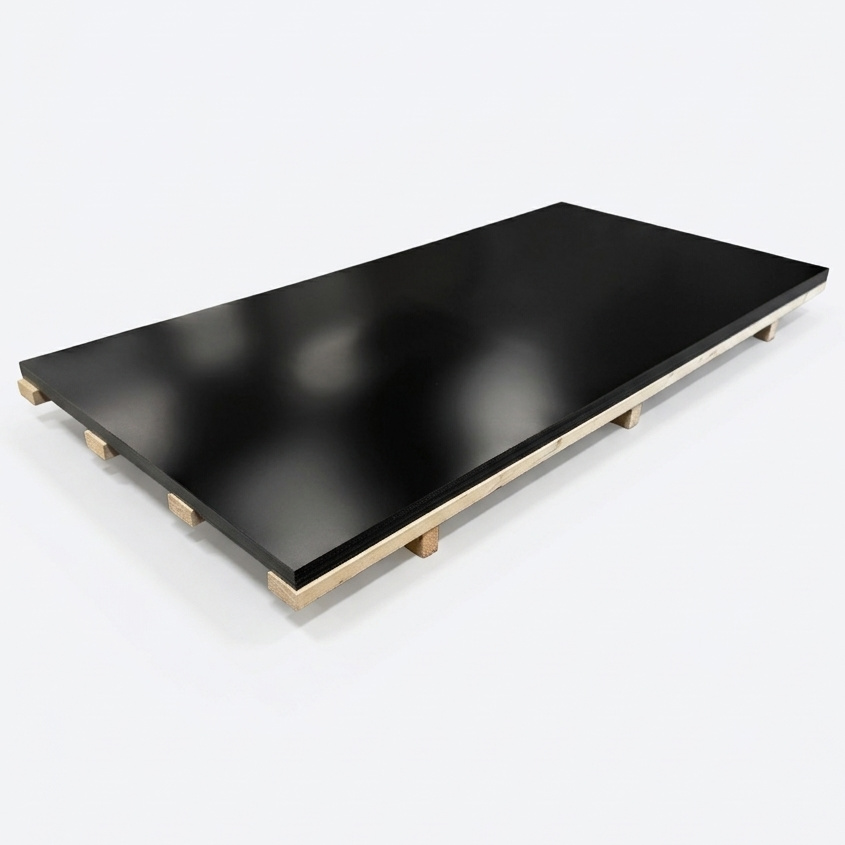 Slätplåt 1230x2500mm- Svart 0,5mm - Spirec