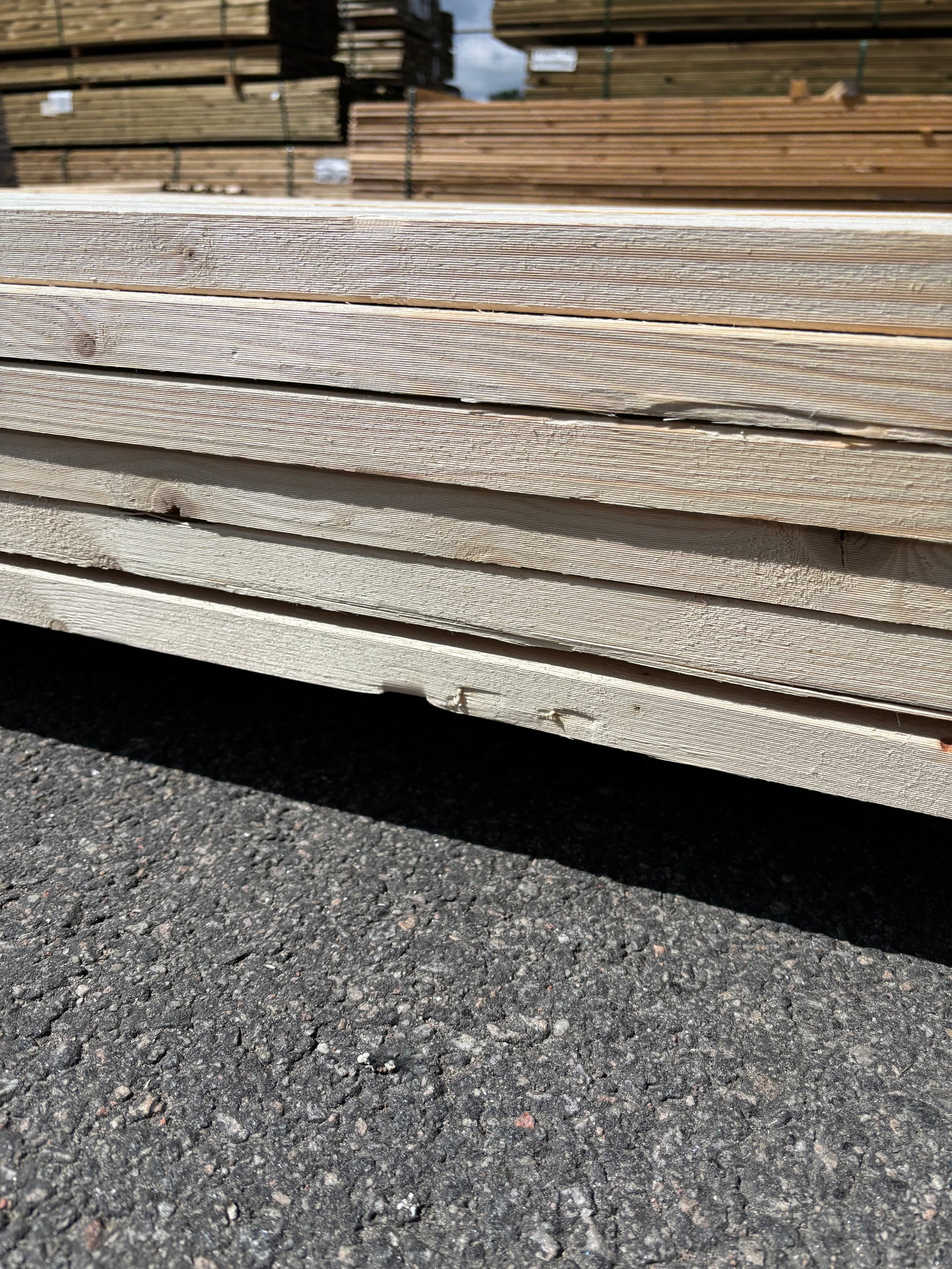 Paket Finsågade Brädor 28x120mm, 54st 3,30m