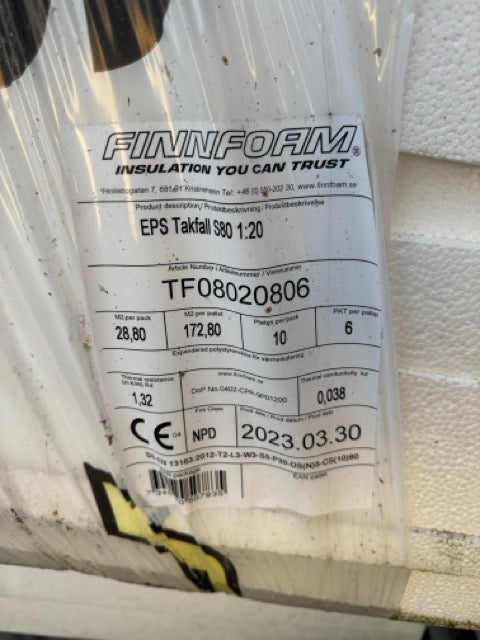 Parti Cellplast – Snedskurna skivor (2 pall + extra skivor)