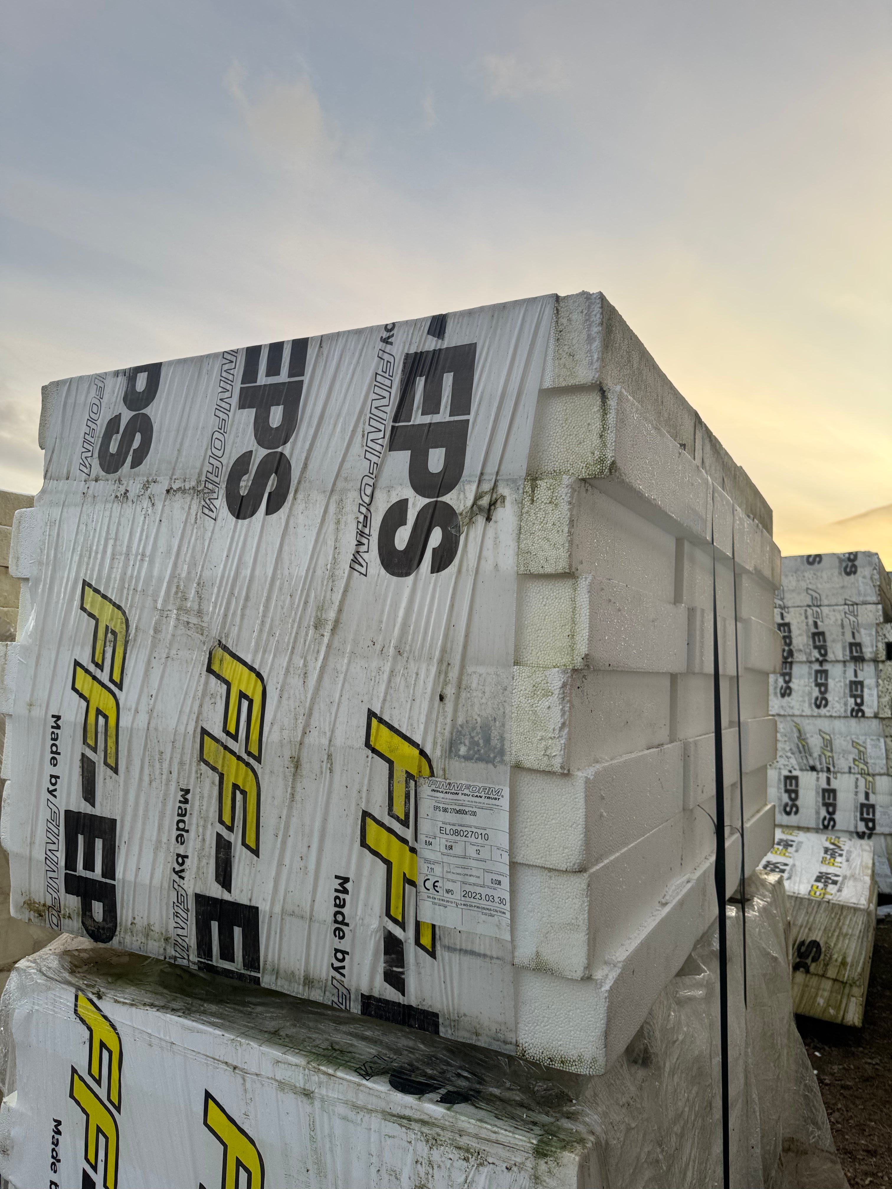 Cellplast EPS S80 – 270×600×1200 mm (12 st per paket)