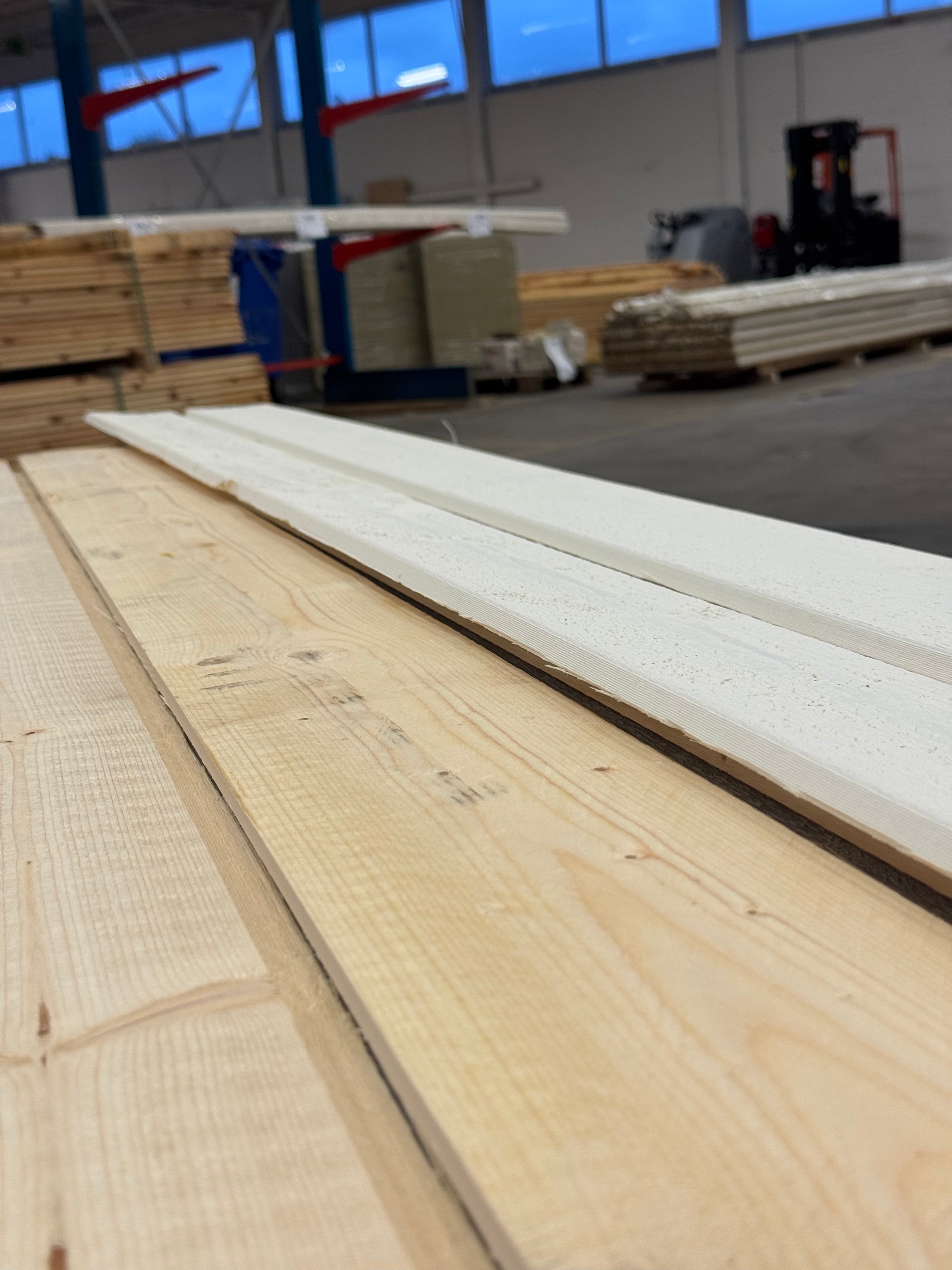 Paket Falspanel 22x145 – 4.20m – Vit (Grund + Mellanstruken) 175st