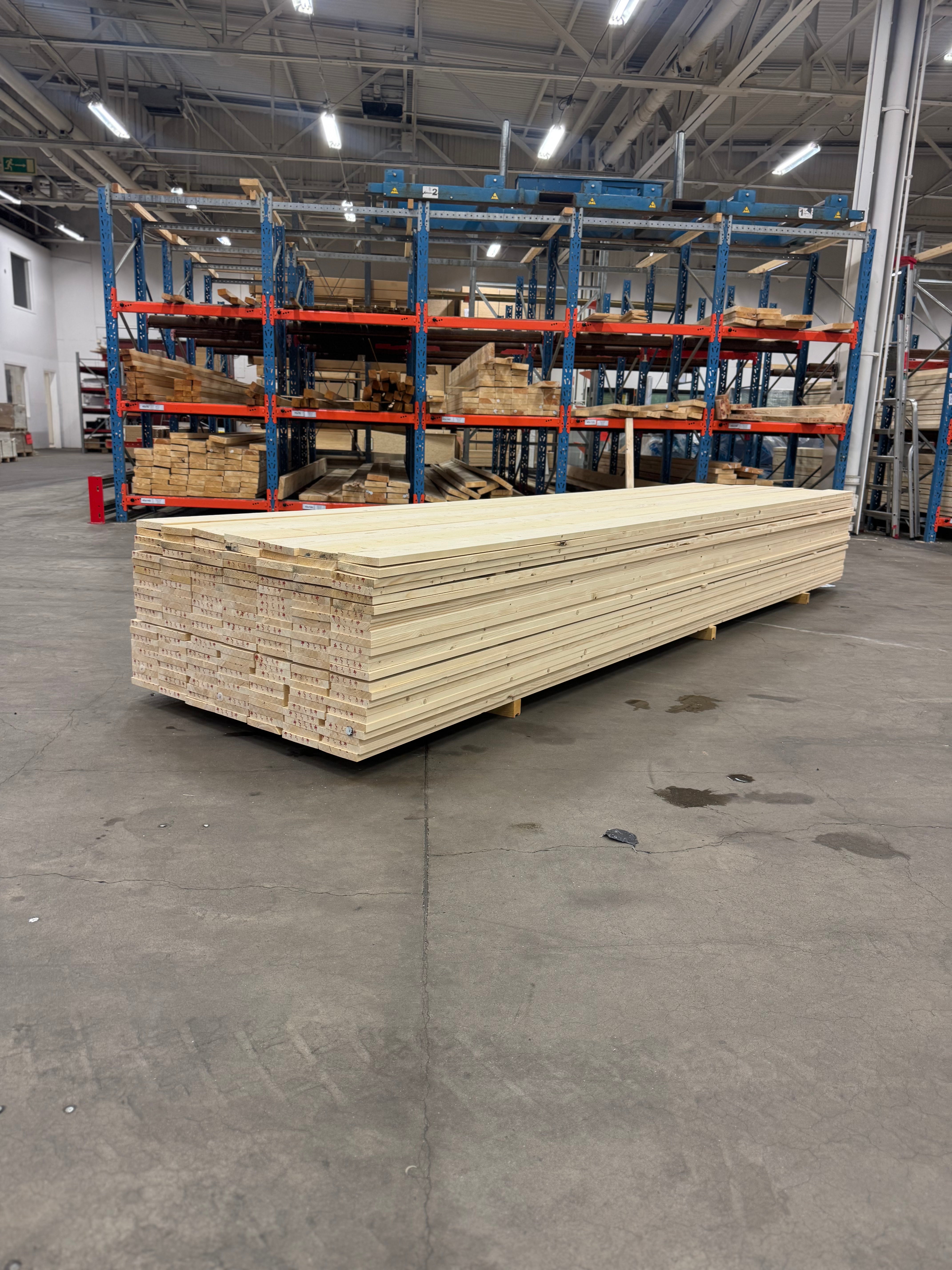 Finsågad Klädselbräda 21x145 – 4.80m – Obehandlad